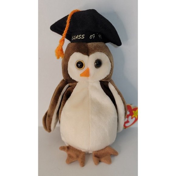 TY Beanie Babies WISE The OWL Toy FBA_41879